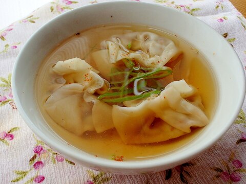 さんま蒲焼缶で！簡単絶品和風スープ餃子